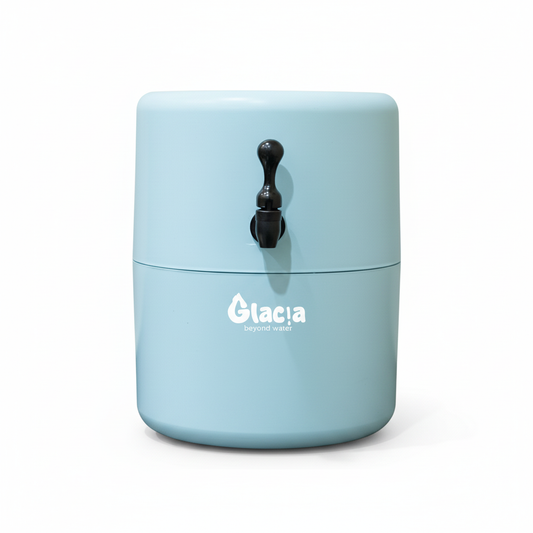 فلتر جلاسيا الأصلي بألوان جديدة - بيبي بلو ولوجو أبيض